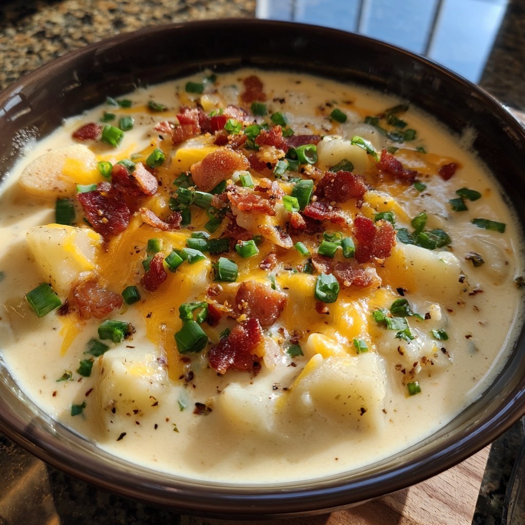 The Best Homemade Loaded Potato Soup
